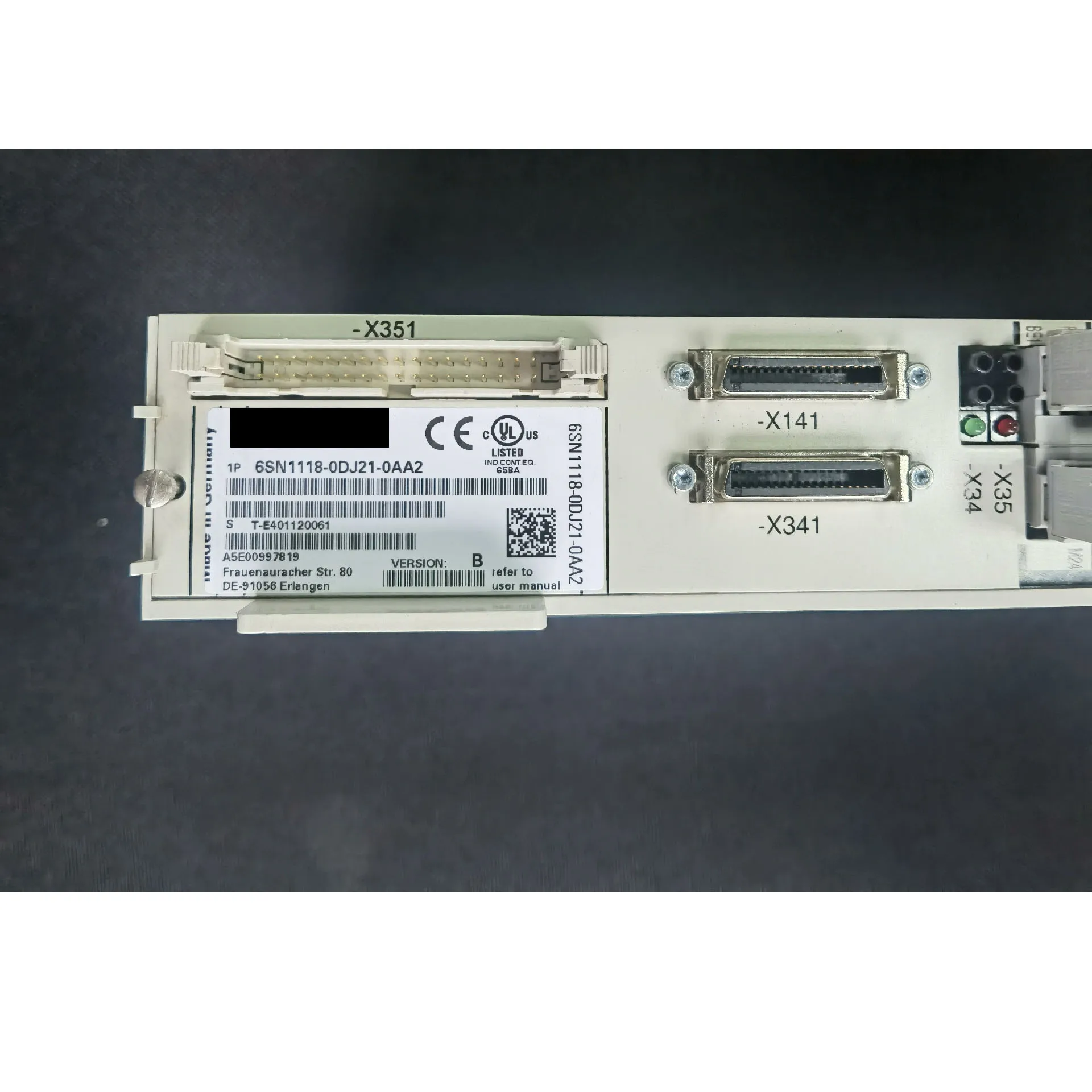 6SN1118-0DJ21-0AA2 การ์ดแกน มีการรับประกัน