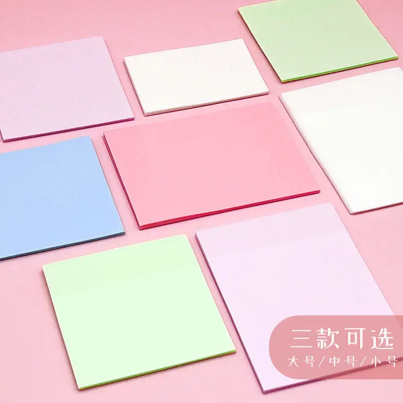 Transparent Sticky Notes with Scrapes Stickers Paper Clear sticky Notes Memo Pad Waterproof Paper for Students Office Stationery