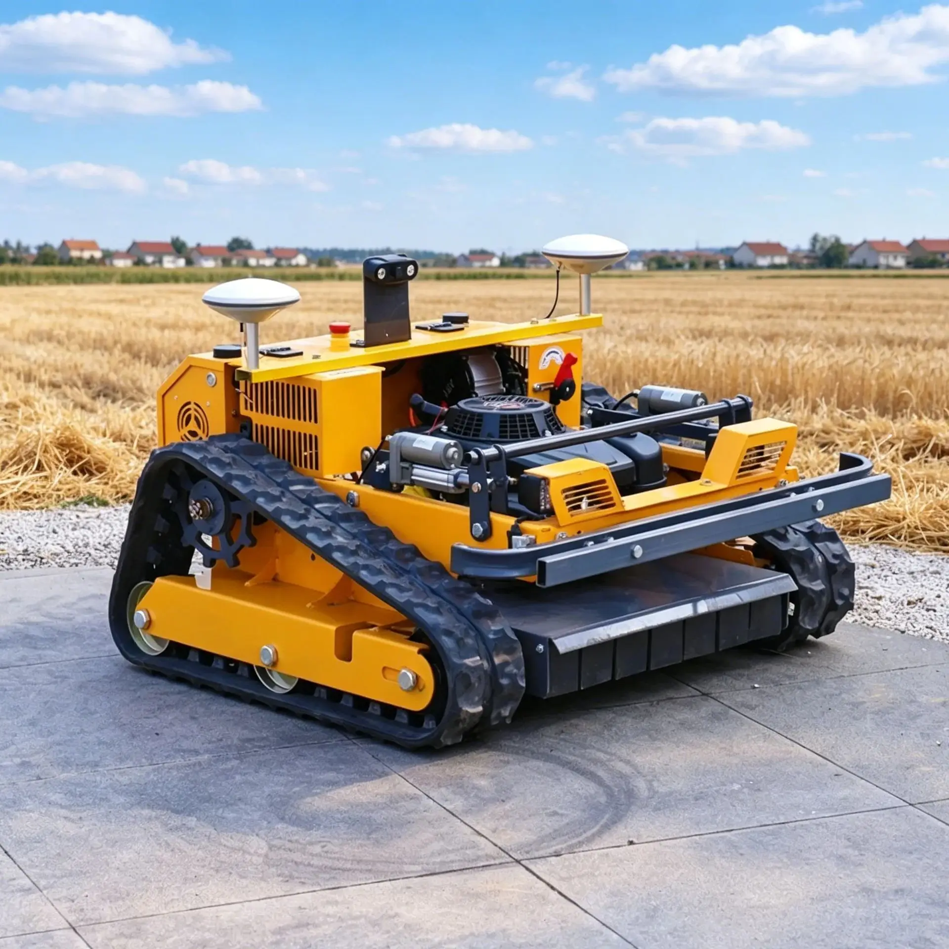 Customized CE Approved Zero Turn Crawler Grass Mower Durable Equipment for Household Lawn and Large Farm Field Work