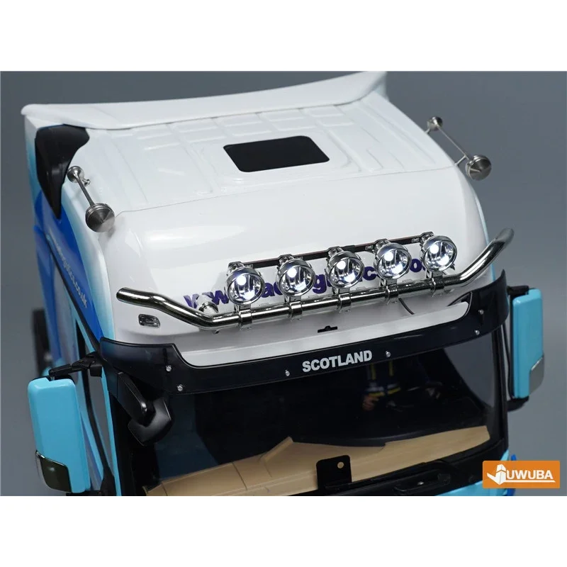 Foco inferior LED para techo, tablero de luz PCB para camión Tamiya RC 1/14, remolque volquete Benz Actros 3363 56348, piezas de bricolaje para coche