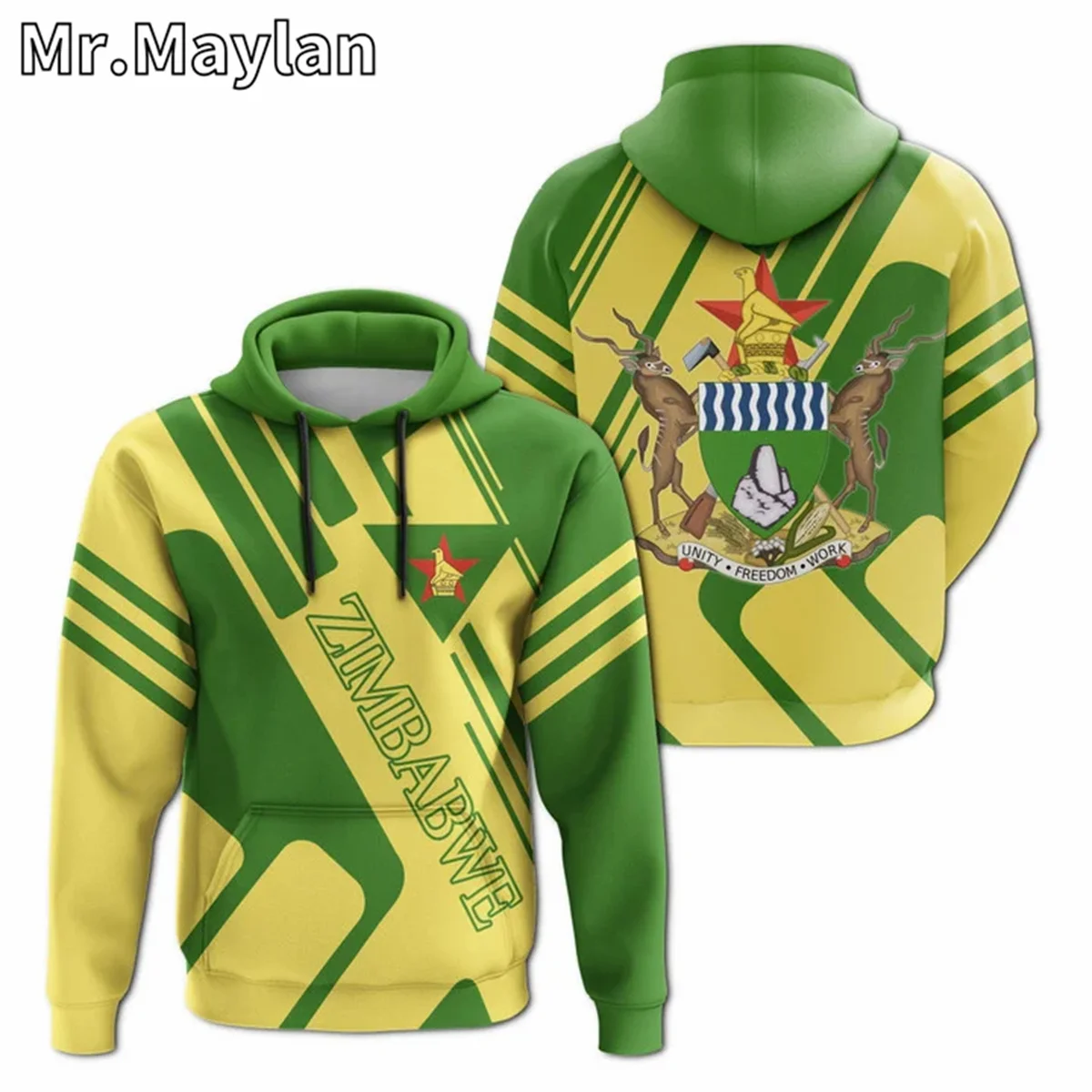 

AFRICAN HOODIE Country ZIMBABWE Flag 3D Printed Unisex Hoodies Men/Women Streetwear Zip Pullover Casual Jacket Tracksuits JK-178