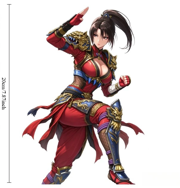 Taki Soulcalibur Anime Girl Vinyl Sticker 18cm, Waterproof Decal for Car Motorcycle