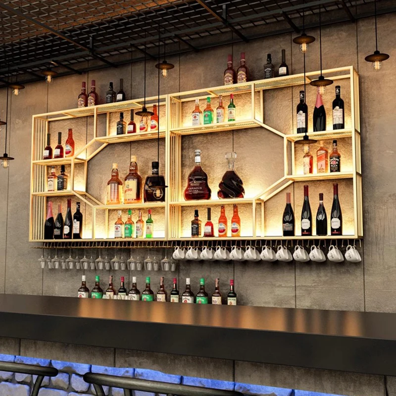 ^Luxury Designer Bar Cabinet Wall Modern Decoration Storage Restaurant Kitchen Wine Cabinet Shelves Estante Trendy Furniture