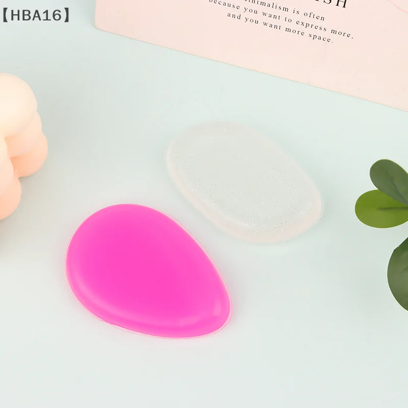 ソフトシリコンゲルパウダーパフスポンジ、化粧用フェイスファンデーションBBクリーム、パウダーフリー、パウダーコスメパフメイクアップツール