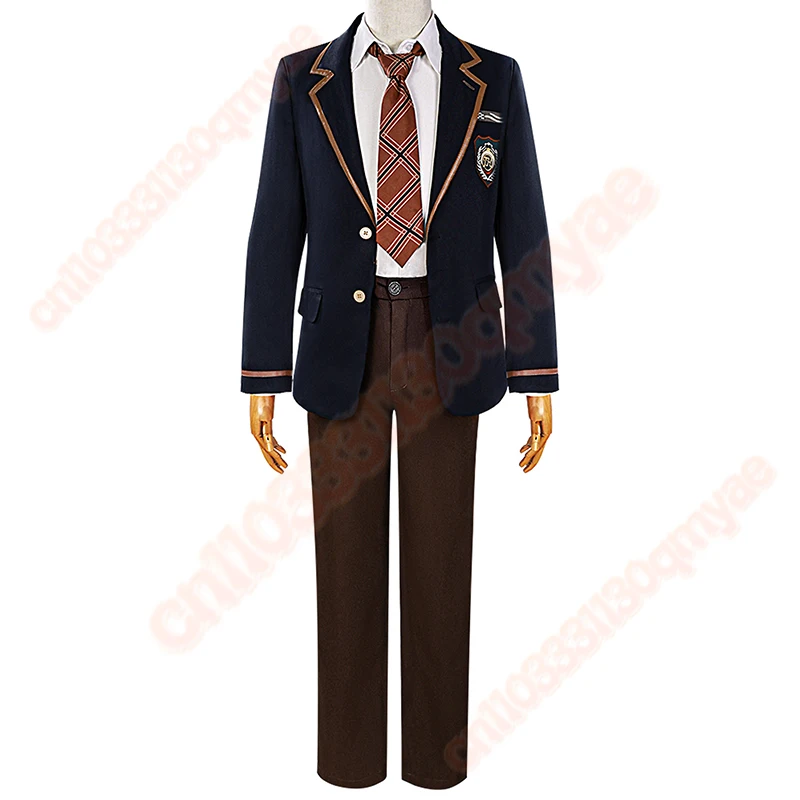 Juego Xavier Sylus Rafayel Zayne uniforme escolar Anime amor y espacio profundo DK JK disfraz de Cosplay pantalones de vestir para adultos trajes de fiesta