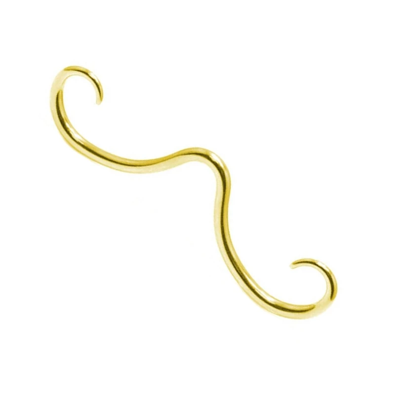 Stainless Steel Septum Mustache Nose Rings Hoop Septum Piercing Hanger Fashion Nose Body Piercing Jewelry Durable
