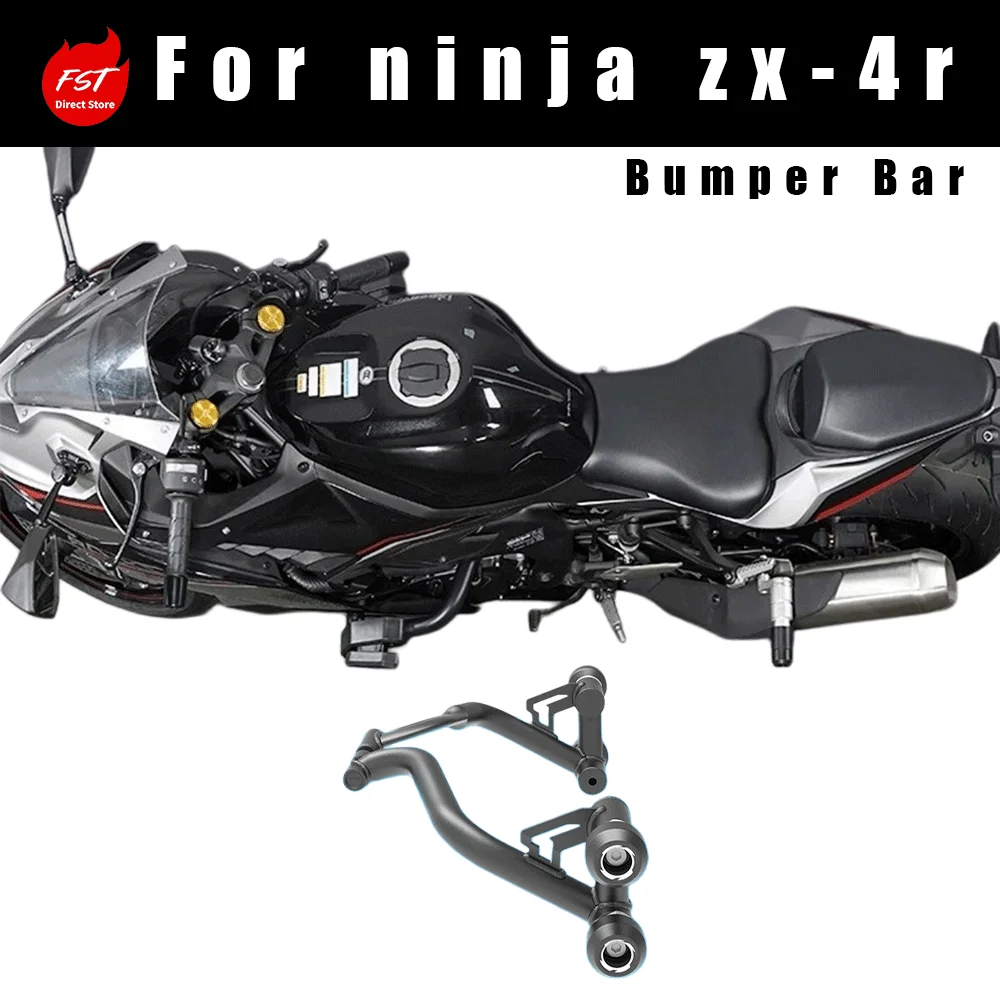 

Aftermarket Racing Crash Bar, Bumper Guard and Frame Sliders Accessories for Ninja ZX-4R ZX4RR Motorcycle
