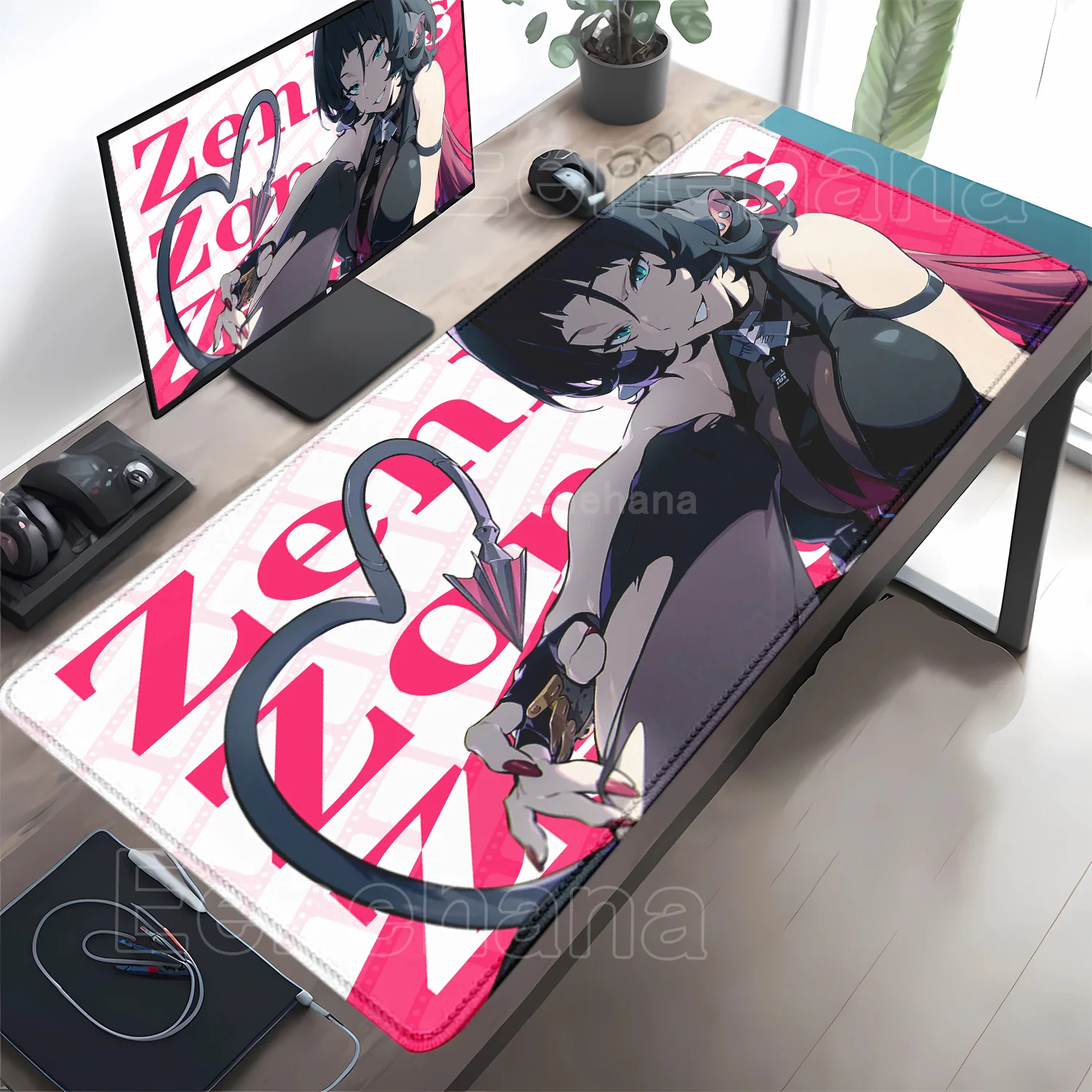 

Jane Doe Tsukishiro Yanagi Mouse Pad Office Laptop Anime girl Rubber Game DeskMat Zenless Zone Zero ZZZ Keyboard Kawaii Mousepad