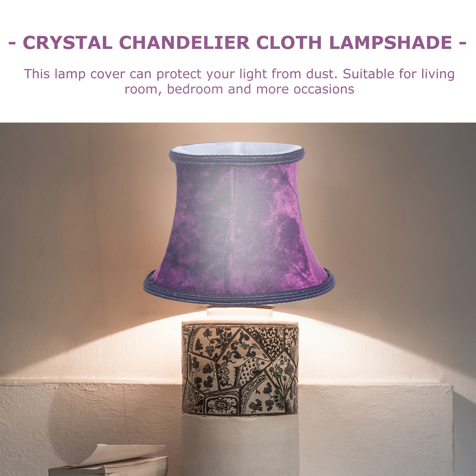 

1 pc Cloth Lampshade Accessories For Chandelier Stylish Diy Lamp Cover Household Decorative Light Cover Dust Protection