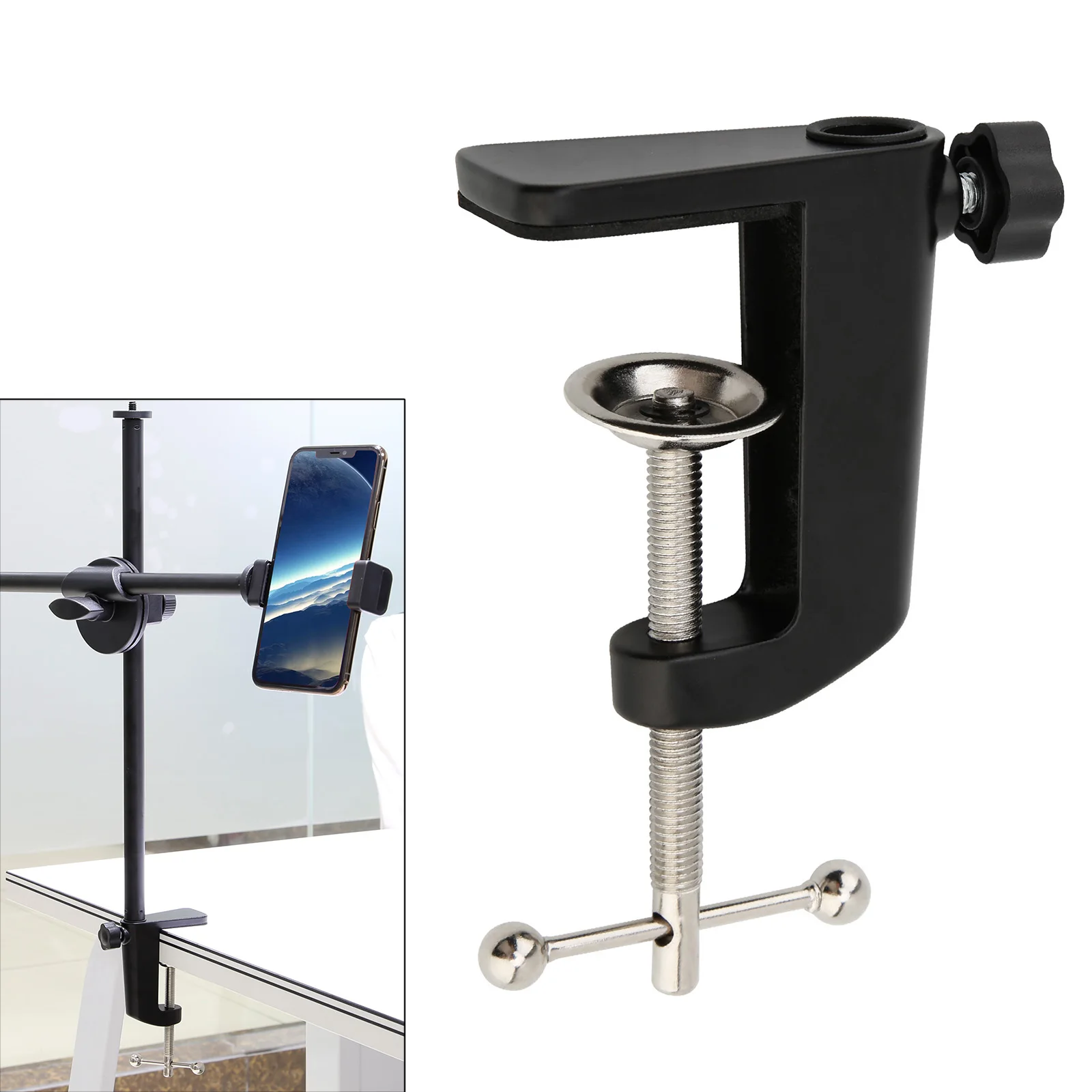 liga-de-aluminio-suporte-de-mesa-bracadeira-diy-fixo-universal-clipe-acessorios-parafuso-suporte-da-camera-para-transmissao-microfone-lampada-mesa