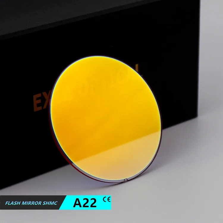 

EXIA A22 Orange Mirror Lenses Sunglasses 75mm Flat Round Color UV400