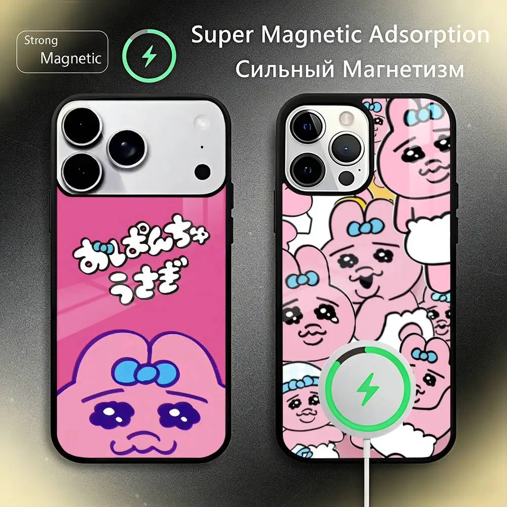 

Cartoon O-Opanchu Usagi Phone Case For iPhone17,16,15,14,13,12,11 Plus,Pro Max For Magsafe Wireless Charging