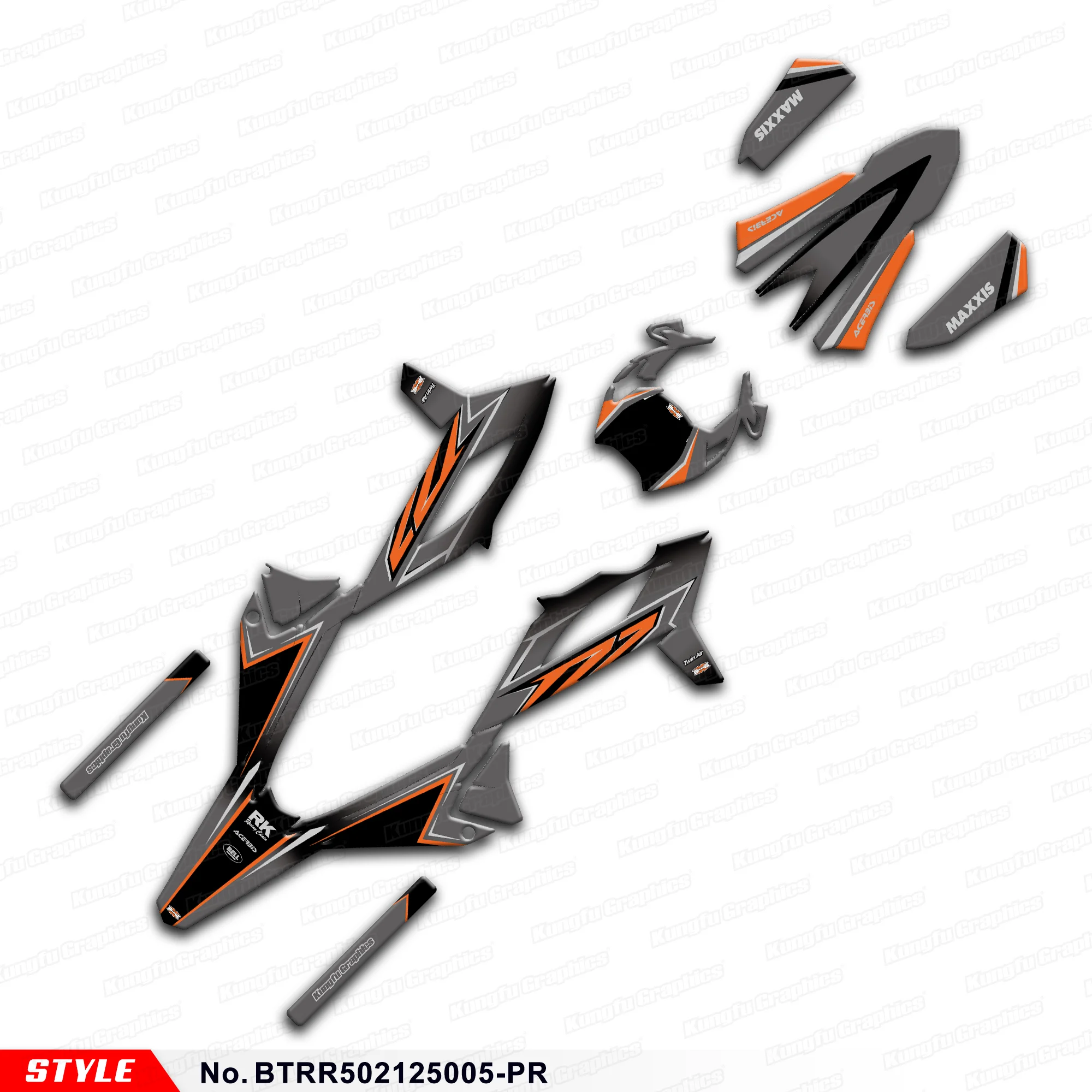 

JY RACING Dirtbike Graphics Wrap Sticker for BETA RR 50 Race 2021 2022 2023 2024 2025, BTRR502125005-PR