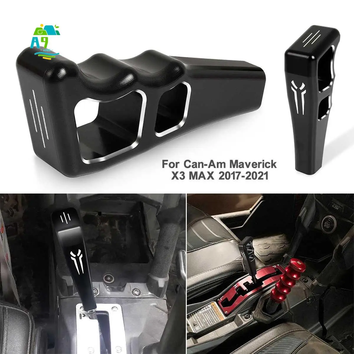

A09E-X3 UTV Gear Selector Shift Knob Grip Aluminum For Can-Am Maverick X3 / X3 MAX All Models 2017-2021 715004866