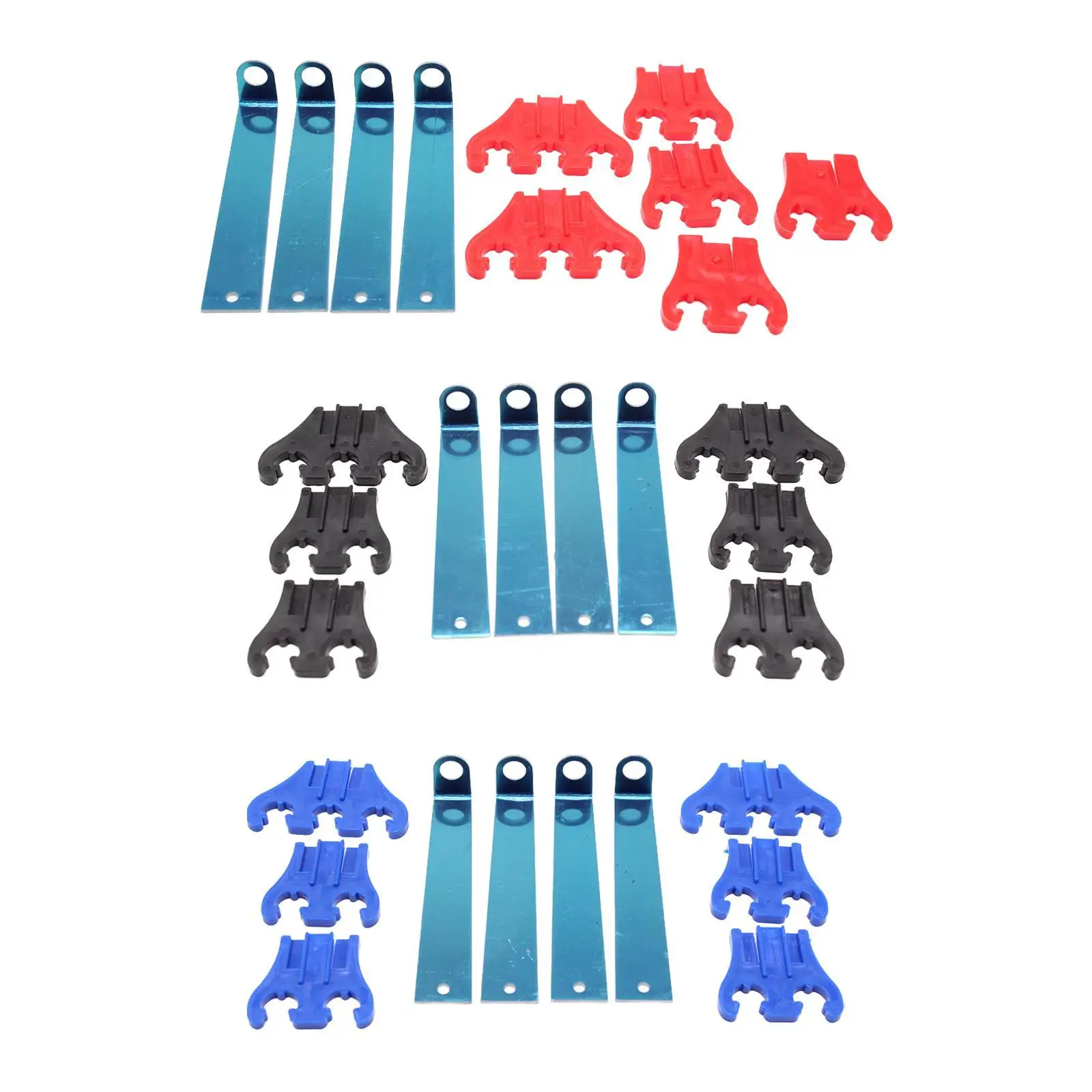 4x Ignition Wire Loom Kit 7 8 9 mm Separators Brackets Easy Installation Automobile Direct Replaces Professional Accessories