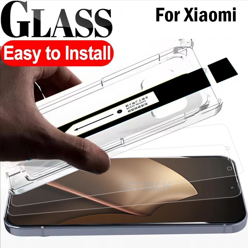 

1-3Piece Dust Free Easy Installation Screen Protector for Xiaomi 15T 14T 13T 12T 11T Pro Oleophobic Coating Tempered Glass Film