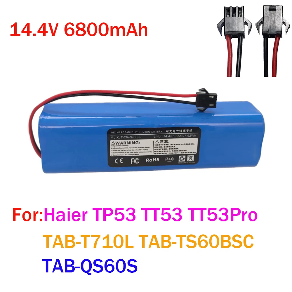 

14.4V 6800mAh Original Accessories Lithium Battery PackBattery Pack for Haier TP53 TT53 TT53Pro TAB-T710L TAB-TS60BSC TAB-QS60S