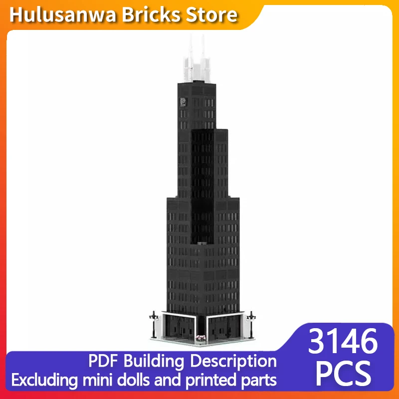 Street View MOC Building Bricks Building With Artistic Appearance Modular Technology Gifts Holiday Assemble Children Toys Suit