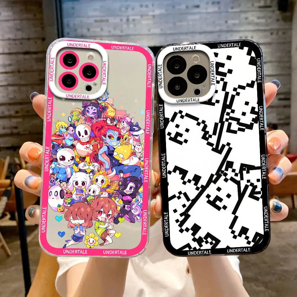 

Hot Video Game U-Undertale Phone Case For Samsung Galaxy S25 Ultra S24 FE S23 S22 Plus Clear Shockproof Soft Bumper