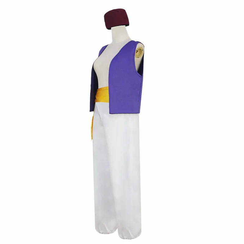 Fsia de Cosplay do Príncipe Aladim das Mil e Uma Noites, Traje Étnico F para Performance de loween