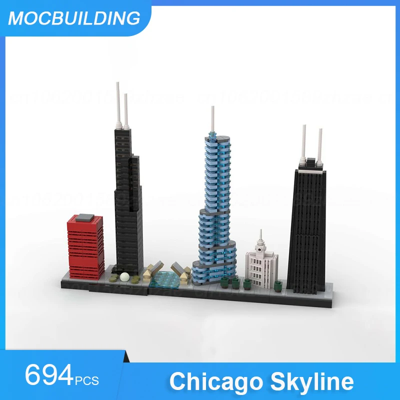 MOC Building Blocks Shanghai Skyline Upgraded Model DIY Display Assemble Bricks Architecture Collection Xmas Toys Gifts 795PCS