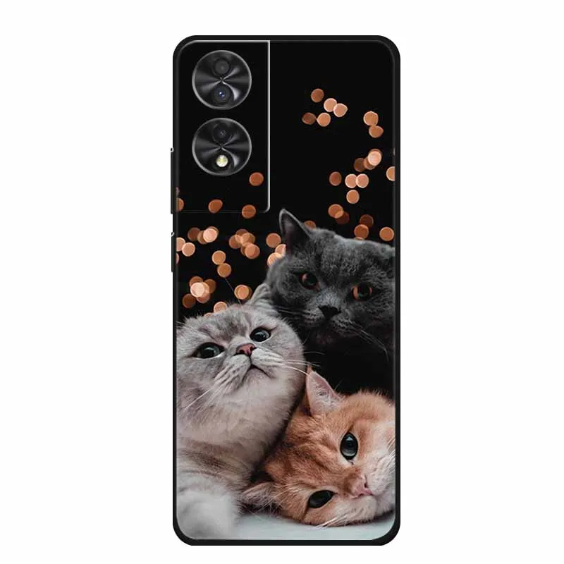 TCL 40 NxtPaper 뒷면 커버 케이스 용 전화 케이스 TCL 40 NxtPaper 케이스 용 충격 방지 검정색 실리콘 소프트 Funda 6.78 "Coque Capas