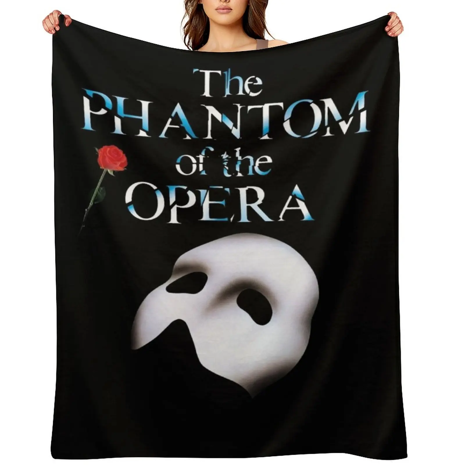 

the great phantom of opera show Throw Blanket christmas gifts Soft Plaid Soft Plush Plaid Decorative Sofa Blankets
