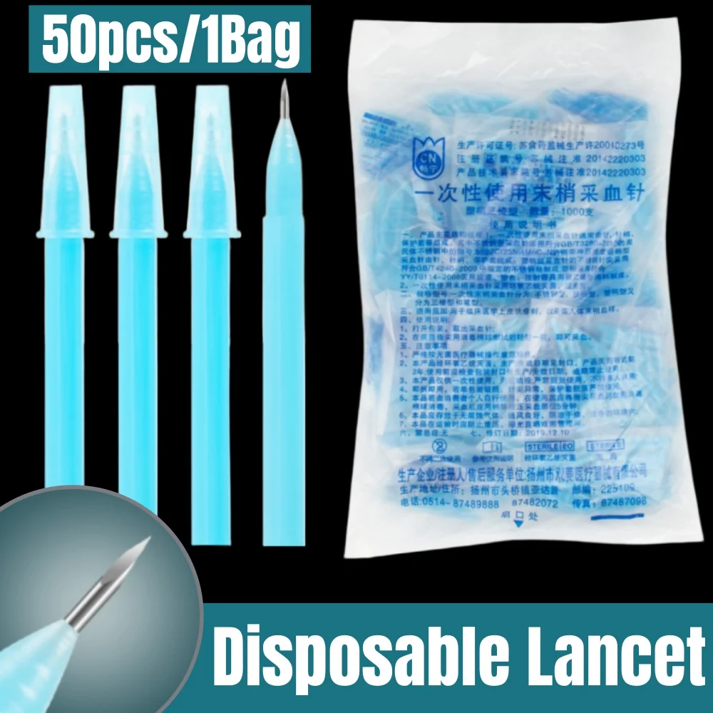 

50 шт. одноразовые стерильные иглы для измерения уровня глюкозы в крови, сливной вентиляционный слив, банкомат для крови, специальные банки, исправление крови, игла для сбора прыщей, диаблет