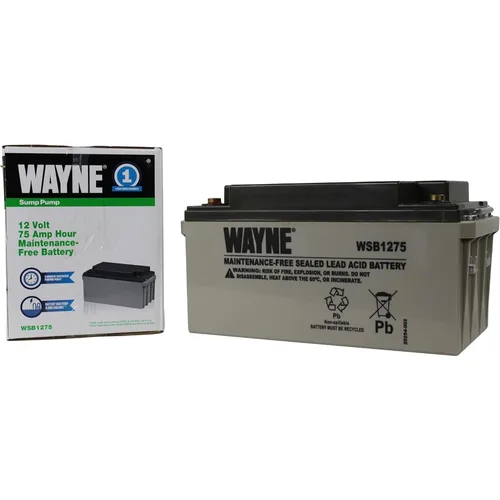 Wartungsfreier 75-Ah-Akku für ESP25, WSS30VN und Basement Guardian