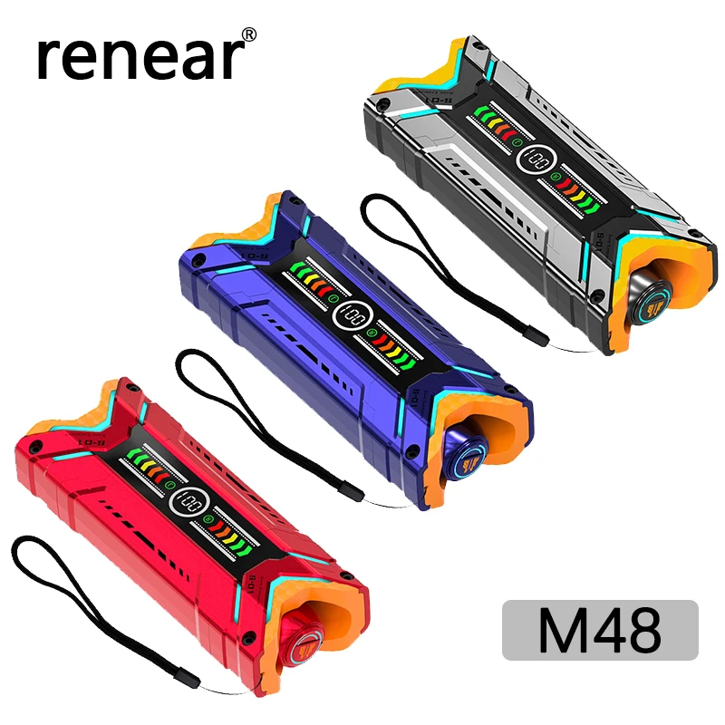 

M48 Wireless Bluetooth5.3 Earbuds Headset Sports Stereo Adjustable Color led Headphone Waterproof Magnetic Earphones With Mic