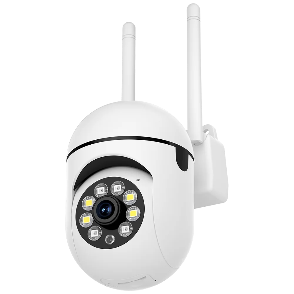 SQCOM /V380Pro/Eseecloud APP 2MP 1080P Wireless PTZ IP Dome Camera Full Color AI Humanoid Detection Home Security Baby Monitor