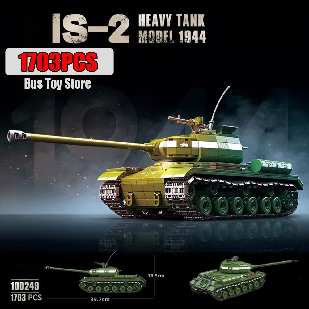 

IS-2 Heavy Tank 1944 Tank Models Educational Models Building Blocks Large tank Diy Bricks Toys Assembly Toy Set Birthday Gifts