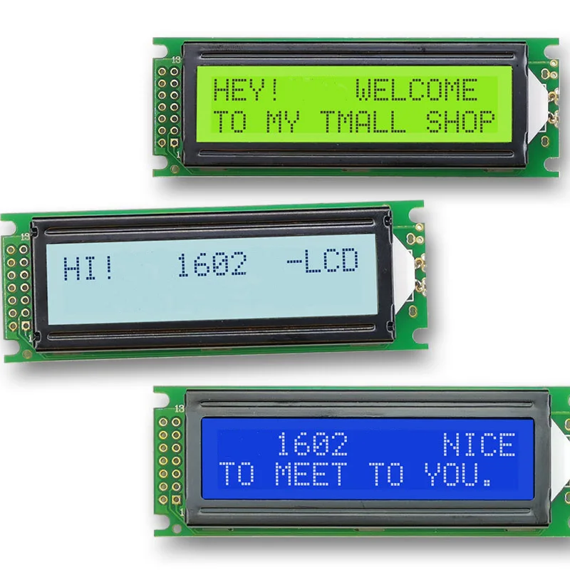 16*2 1602 Dot Matrix Bildschirm Modul Charakter LCD Display 16x2 Mit Led-hintergrundbeleuchtung