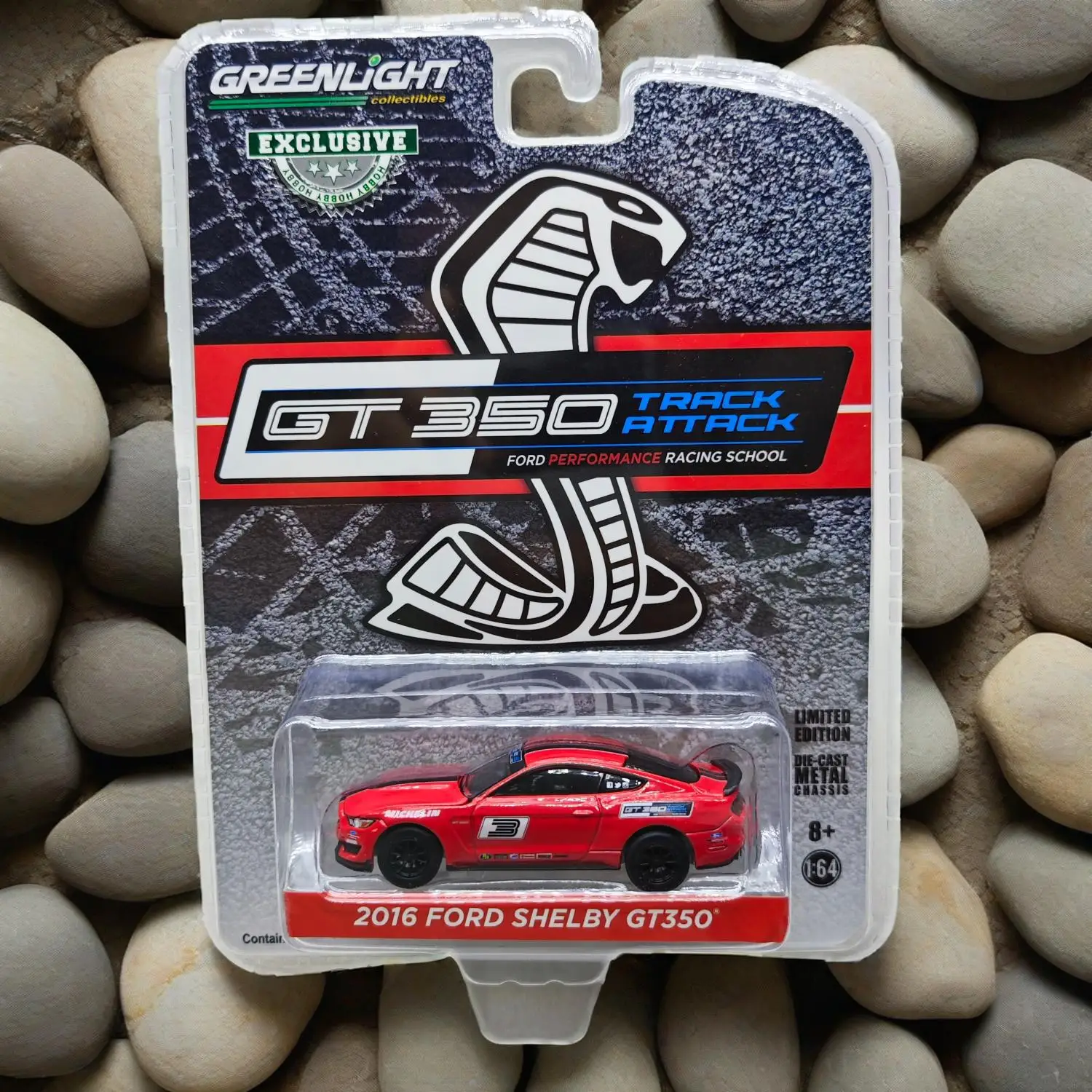 

GreenLight 1:64 2016 Ford Mustang Shelby GT350 Alloy simulation micro car model collection decoration car toy gift