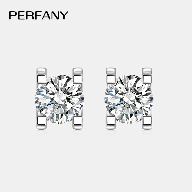 

Женские серьги-гвоздики PERFANY 0,3-1CT с муассанитом S925, классические серьги с головой быка, лабораторные бриллианты, свадебные роскошные ювелирные изделия