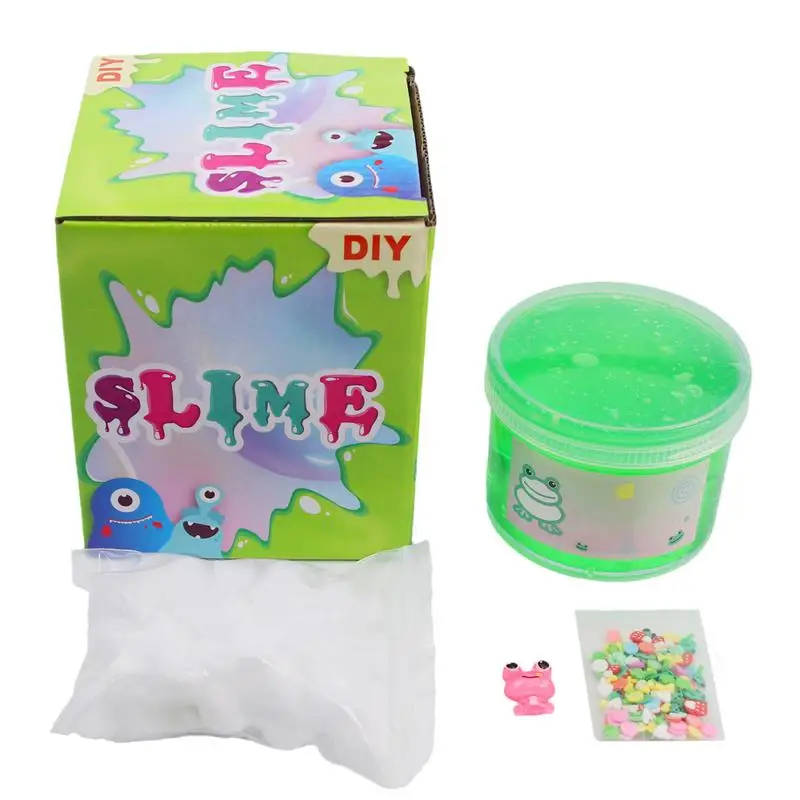 

Crystal Mud Toy Green Crystal Clay Kit Simulated Slimes Scented Decompressed Toy Children Educational Learning Games For Kids