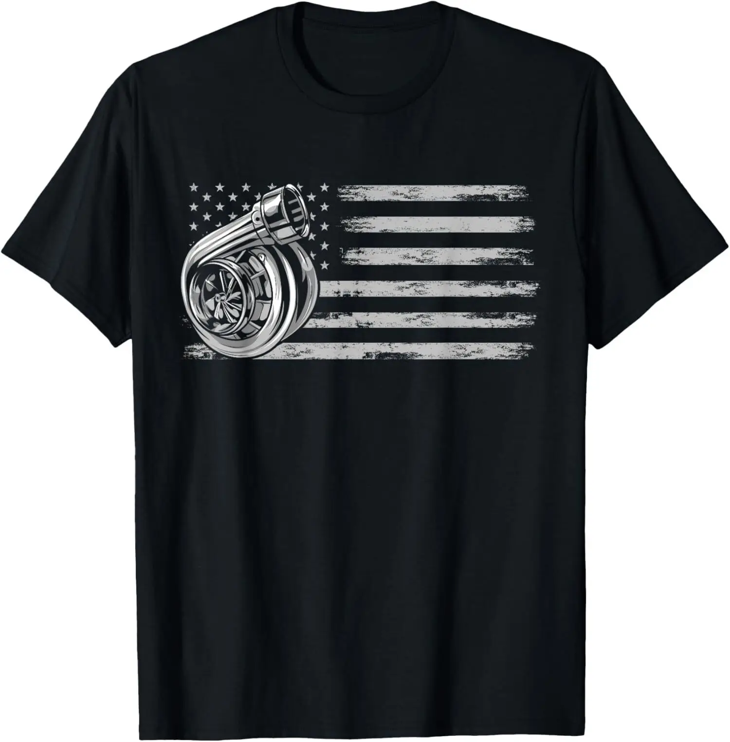 NEW LIMITED Turbo US Flag Tuner Car Guy Enthusiast Racing Drifting T Shirt S 3XL