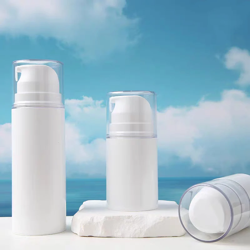 1Pcs Refillable Leak Proof Cosmetic Bottle Storage Container 30/50/100ml Portable Travel Empty Airless Pump Jar Cream Dispenser