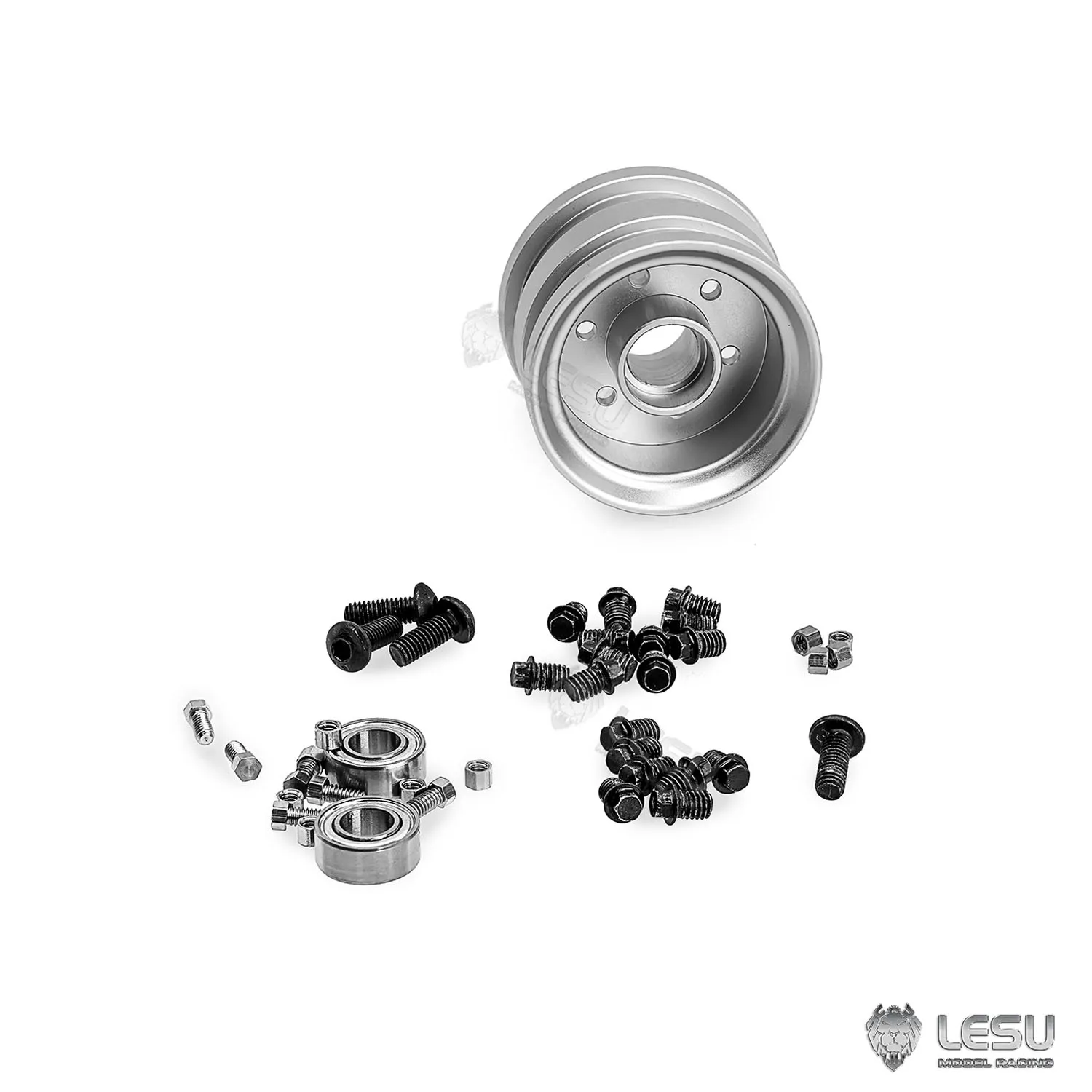 Metal Rear Wheel Hub 29.1MM for 1/14 LESU AOUE 225A Remote Control Hydraulic Log Loader RC Sugarcane Loader Grabber DIY Part