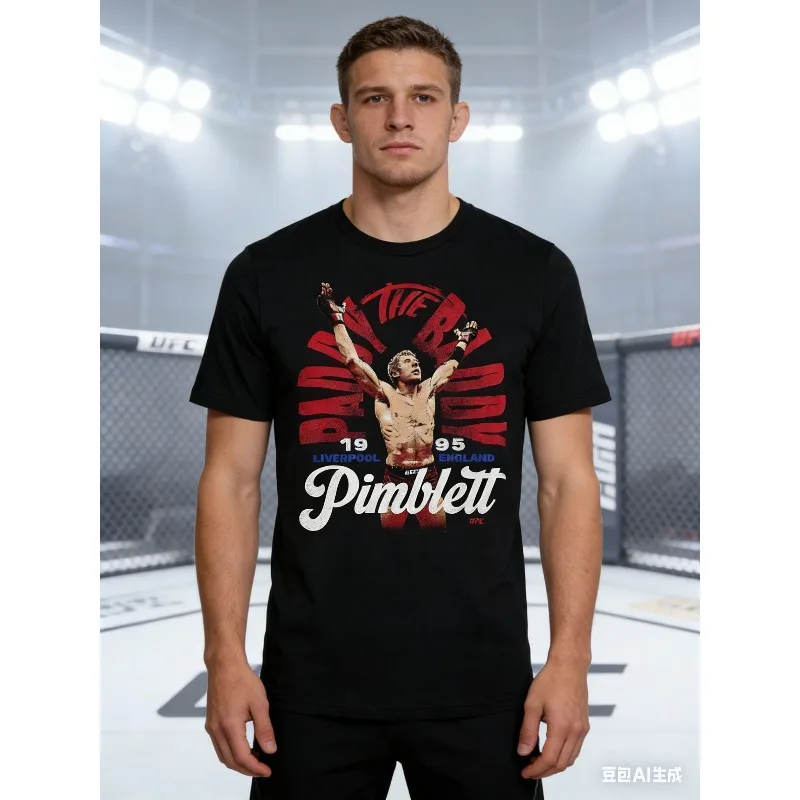 

Новая популярная футболка UFC 2026 с 3D-печатью для мужчин и женщин, быстросохнущая, для фитнеса, спорта, тренировок, повседневная, модная