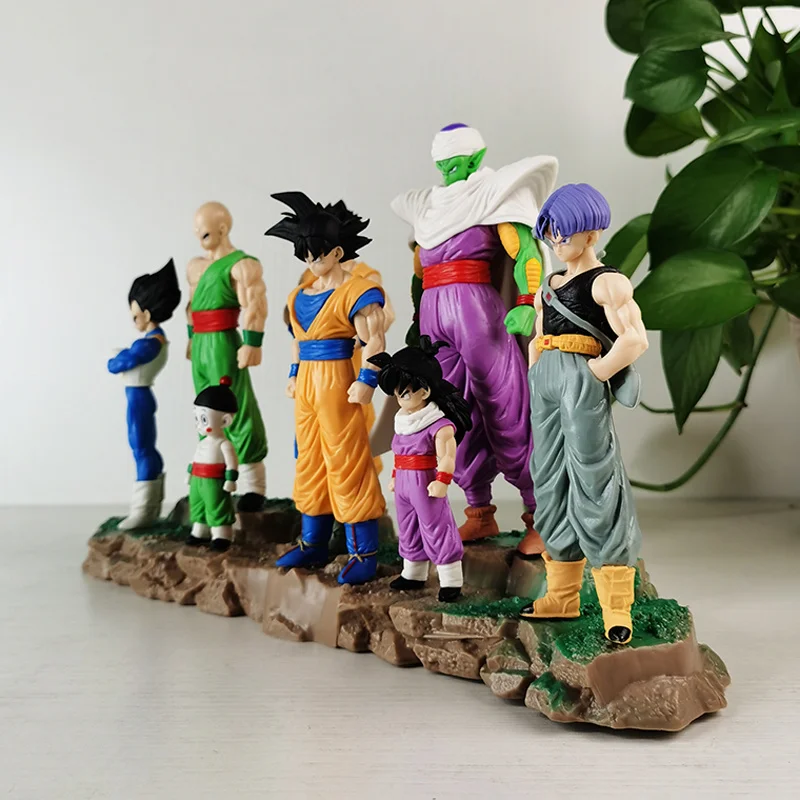 Conjunto de 9 Uds. De Dragon Ball Z Infinite Z Warrior Gk, figura de acción de Anime Goku Gohan Vegeta Piccolo Torankusu, juguete de adorno, modelo para regalo