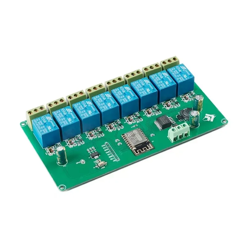 

ESP8266WIFI eight-channel relay module ESP-12F development board secondary development with 5V/7-28V power supply