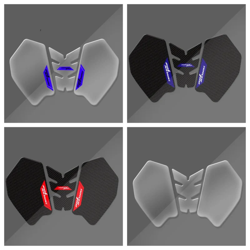 Fit For  TRACER 700 2020-2023 Motorcycle Tank Pad Sticker Tracer700 Carbon Fiber Texture Transparent Anti-scratch Decals