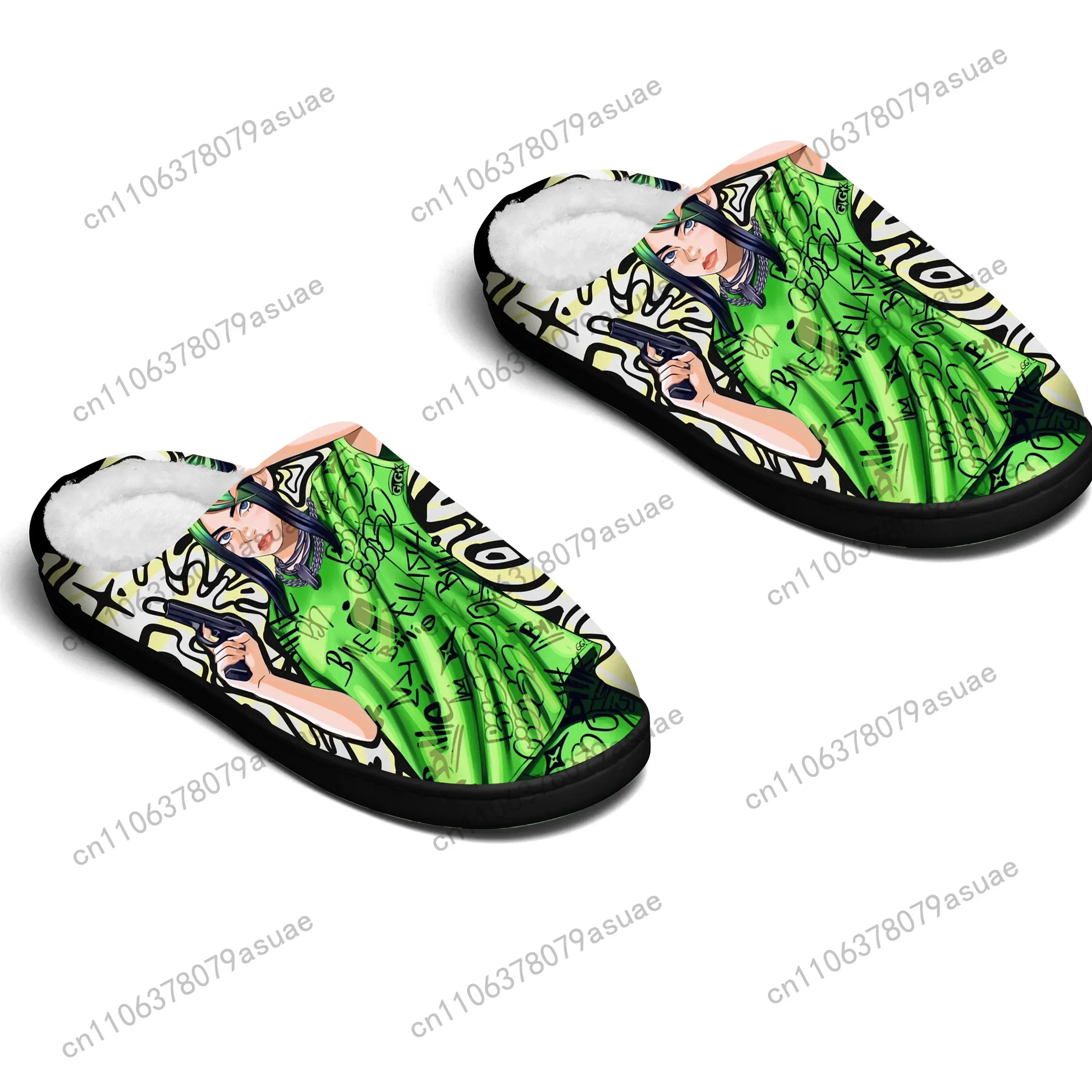 B-Billies E-Eili Home Cotton Slippers Mens Womens Bedroom Keep Warm Cotton Slippers Custom Slipper