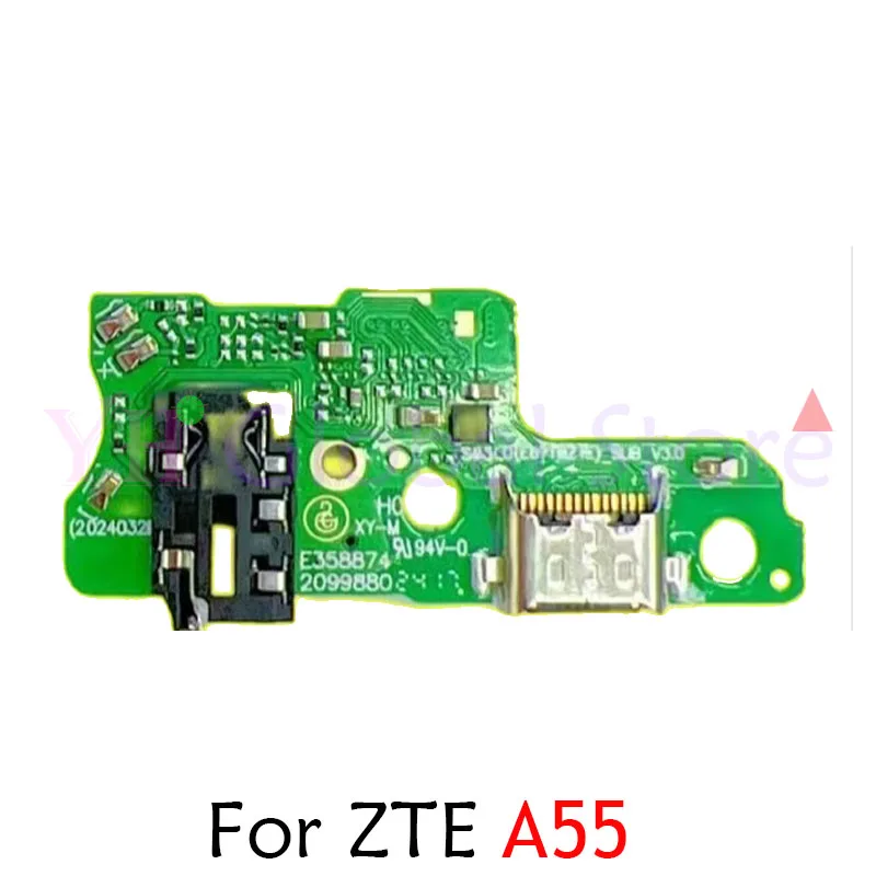 For ZTE Blade A34 A52 A53 A54 A55 A72 A33S A72S Lite USB Charging Dock Connector Port Board Flex Cable Repair Parts