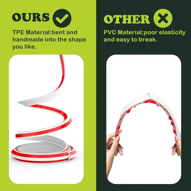 1 قطعة 3/5/6 متر بولي كلوريد الفينيل متفوقا قطاع لوحة ذاتية اللصق جدار المنزل ركن الديكور السد الشريط