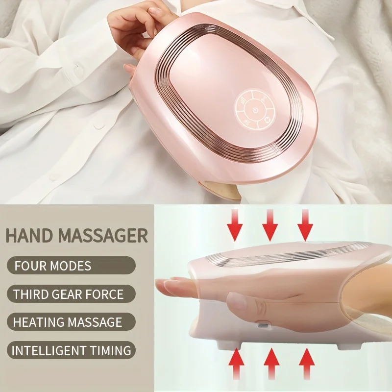 Rechargeable Portable  Physiotherapy Massager  Intelligent Hot Compress Hand Instrument for Total Relaxation