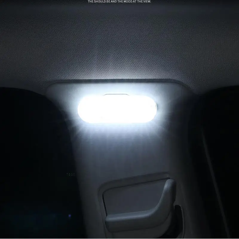 Wireless Car LED Lights Interior Cordless Vehicle Light Car Interior Accessories 7 Colors Ambient Car Light For Armrest Box Seat