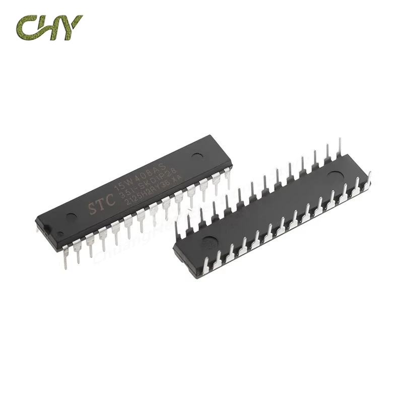1-10Pcs/Lot STC15W408AS STC15W408 Microcomputer Microcontroller MCU SMD STC15W408AS-35I-SKDIP28 1T 8051 Single Chip IC