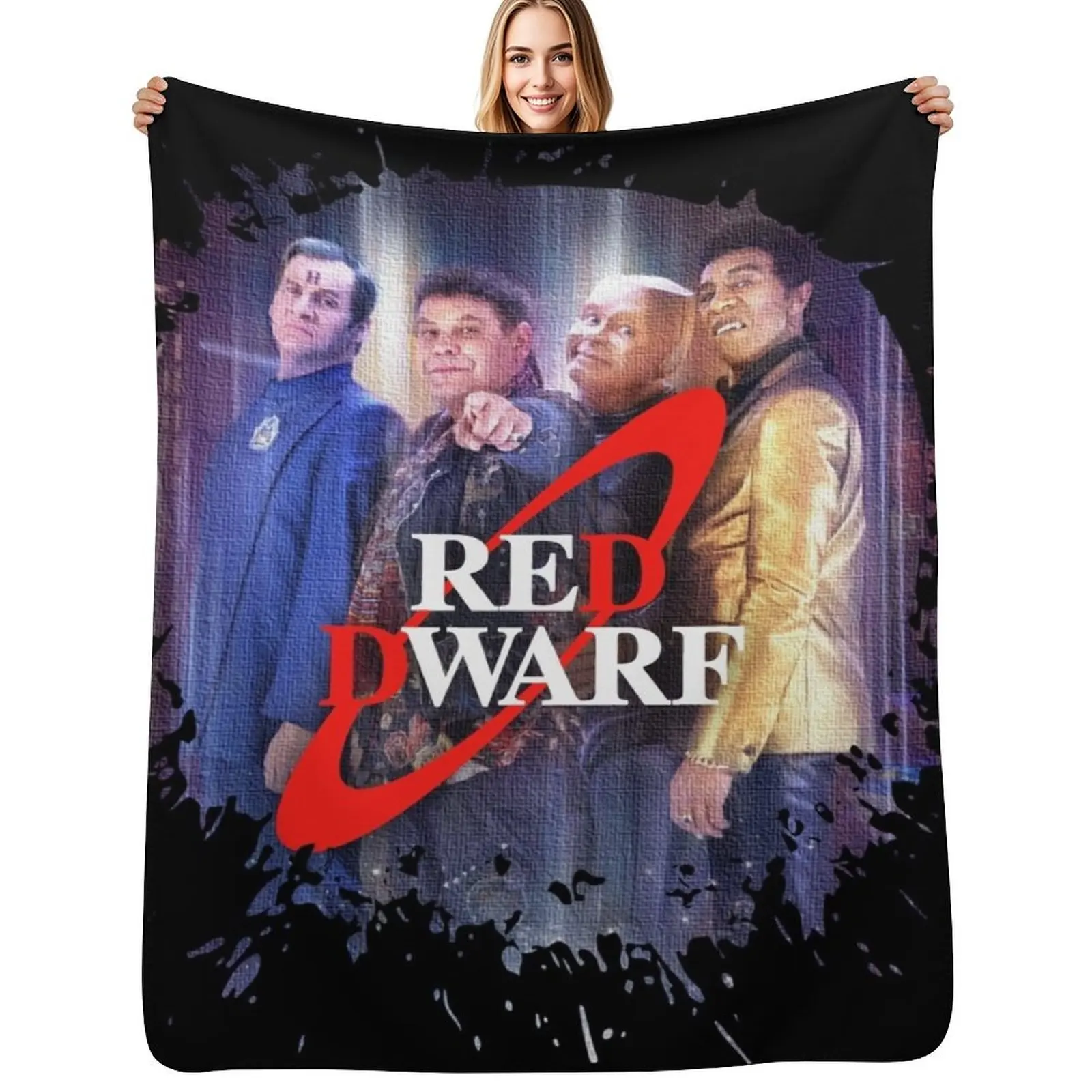 

Red Dwarf - Crew Throw Blanket heavy to sleep Flannel bed plaid warm winter Blankets